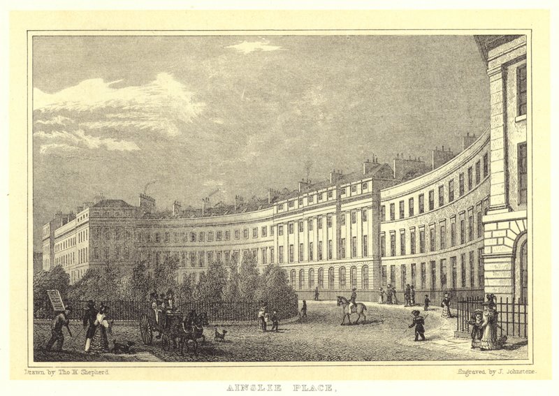 Ainslie Place (rytina) od Thomas Hosmer (after) Shepherd