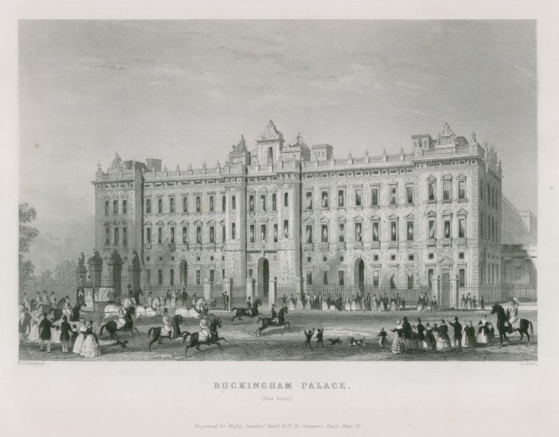 Buckinghamský palác od Thomas Hosmer Shepherd