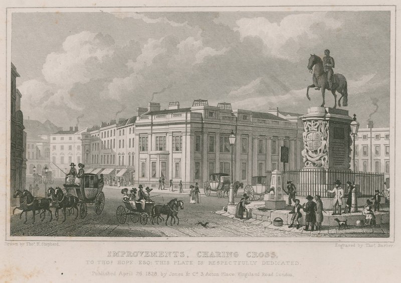 Vylepšení Charing Cross (gravírování) od Thomas Hosmer Shepherd
