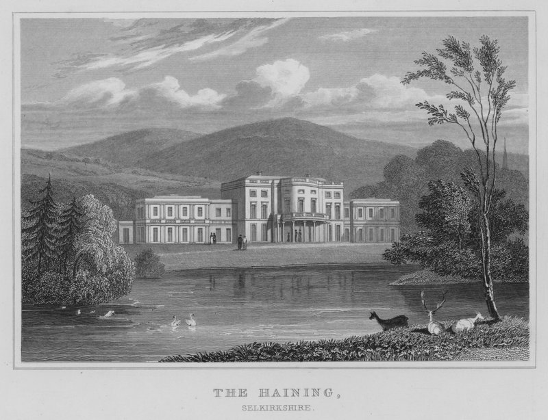 The Haining, Selkirkshire (rytina) od Thomas Hosmer Shepherd
