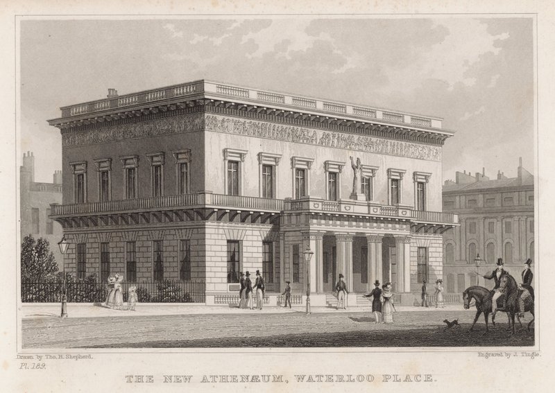 Nové Athenaeum, Waterloo Place, Londýn od Thomas Hosmer Shepherd