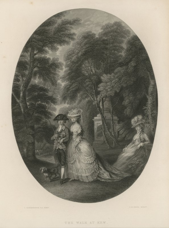 Procházka v Kew v Londýně od Thomas Hosmer Shepherd