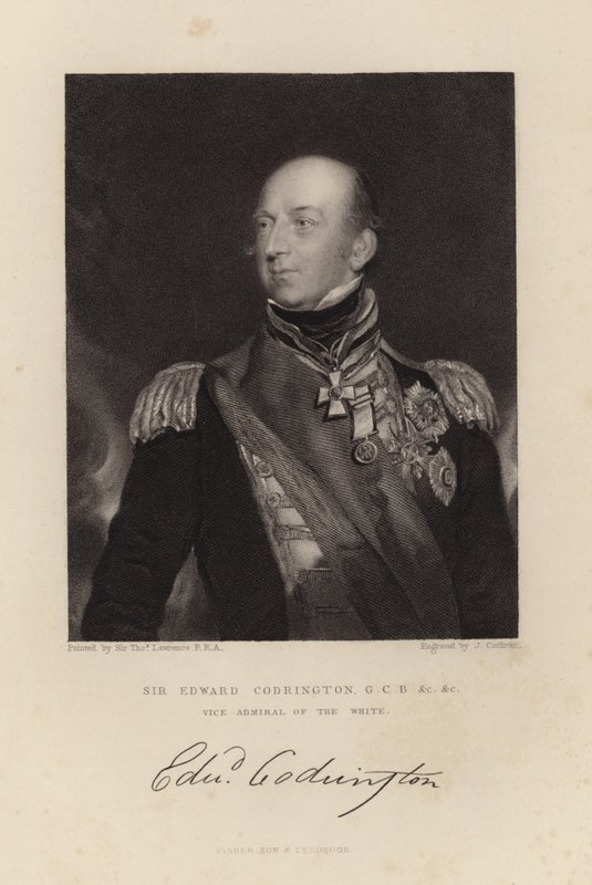 Sir Edward Codrington od Thomas Lawrence