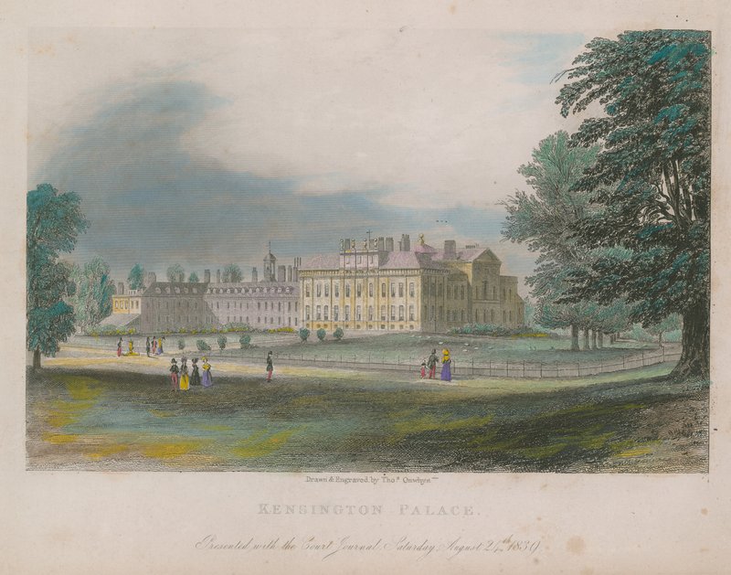 Kensingtonský palác, Londýn od Thomas Onwhyn