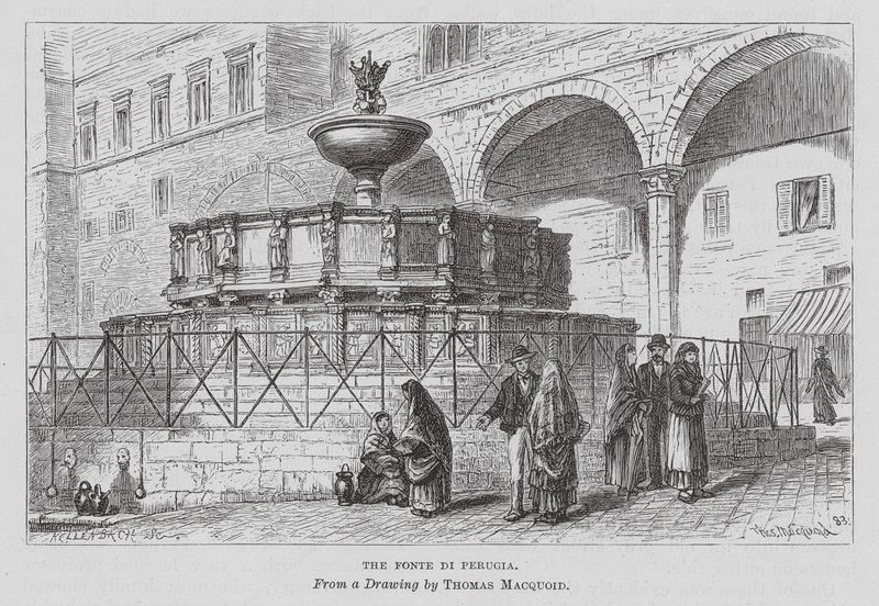 Fonte Di Perugia (rytina) od Thomas Robert Macquoid
