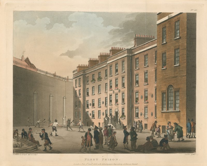 Fleet Prison, 1808 od Thomas Rowlandson