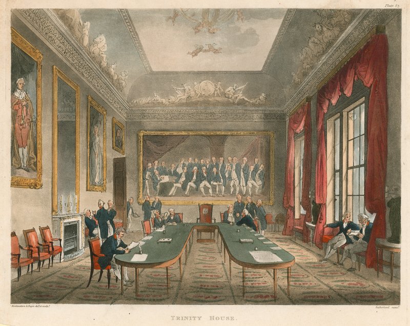 Interiér Trinity House od Thomas Rowlandson
