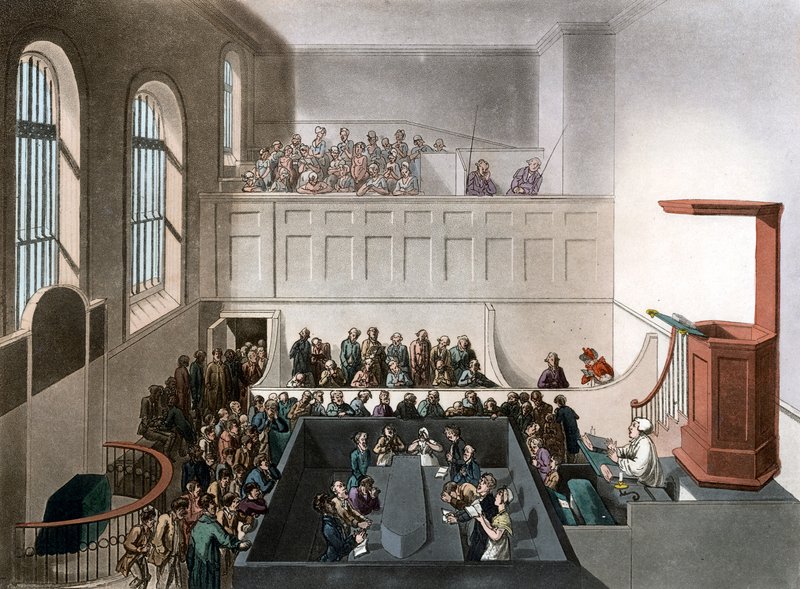 Kaple Newgate od Thomas Rowlandson
