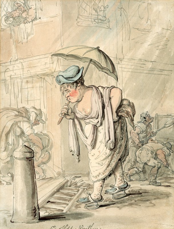 Smutné nedbalé počasí od Thomas Rowlandson