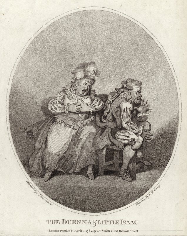 Duena a Malý Isaac od Thomas Rowlandson