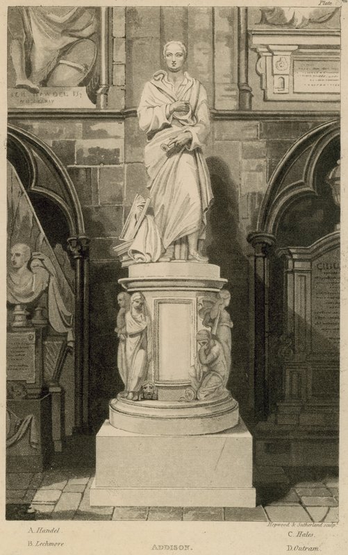 Památník Addison, Westminster Abbey, Londýn od Thomas Uwins
