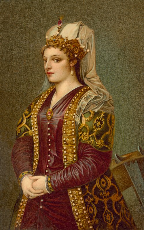 Portrét Cateriny Cornaro od Tiziano Vecelli