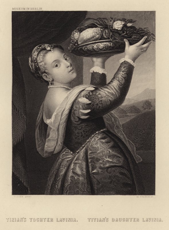 Tizianova dcera Lavinia od Tiziano Vecelli