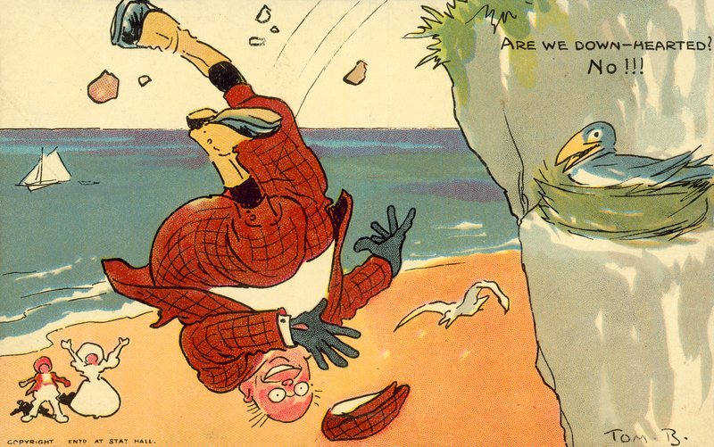 Jsme skleslí? Ne!!! (chromolitho) od Tom Browne