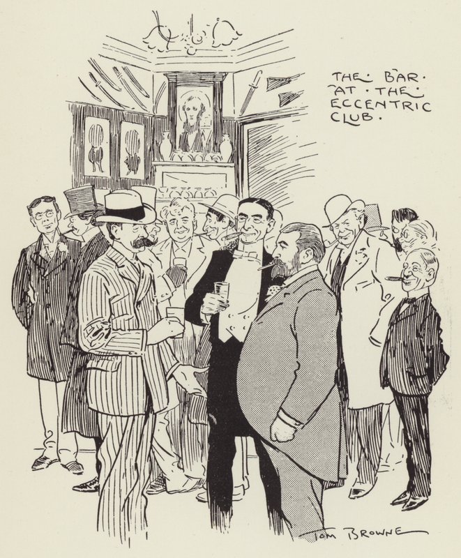 Bar v klubu Eccentric od Tom Browne