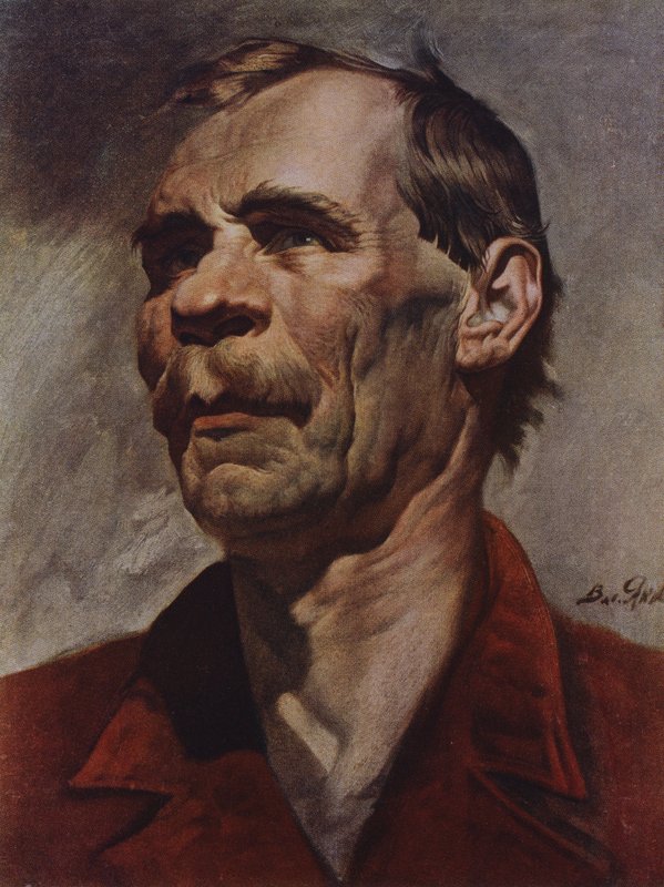 Partisan (barevná litografie) od Vassily Nikolayevich Yakovlev