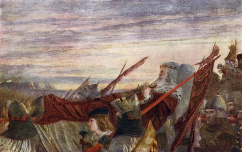 Poslední pochod Edwarda I od W. Bell Scott