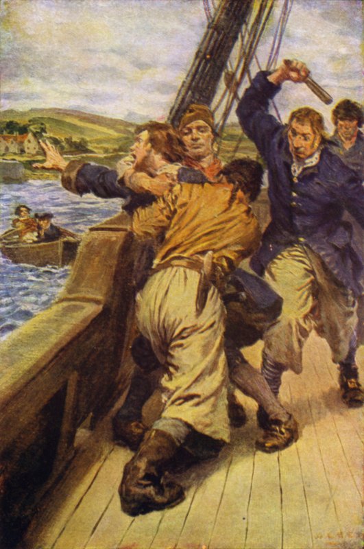 Ilustrace k filmu Uneseno (barevné lito) od W.R.S. (after) Stott