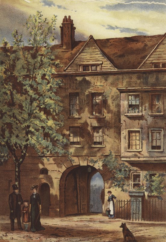 Staple Inn, Holborn (chromolitho) od Waldo Sargeant