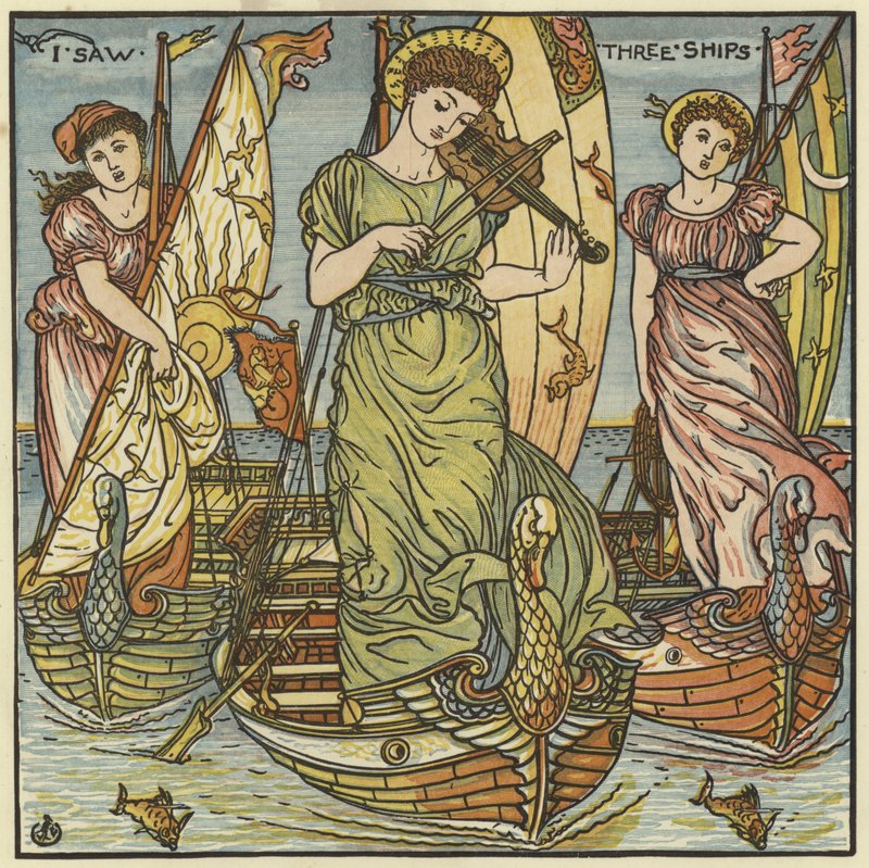Viděl jsem tři lodě od Walter Crane