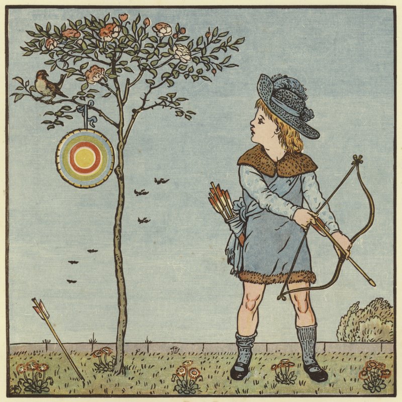 Malý kohoutí vrabec od Walter Crane