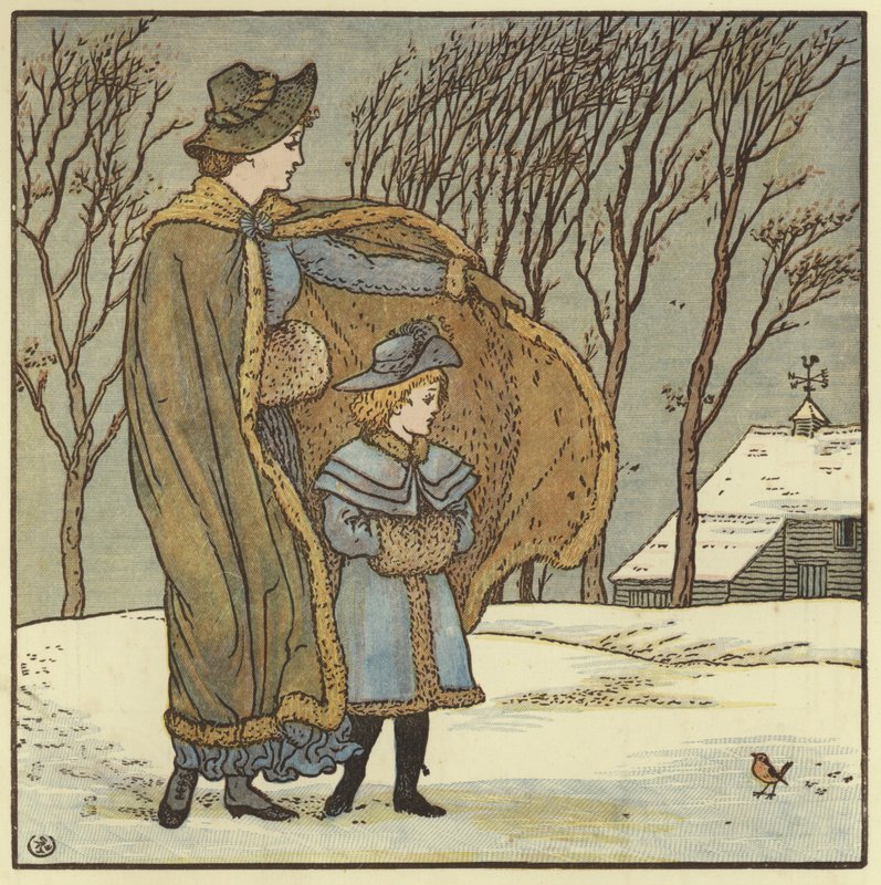 Doth Foukání Severního větru od Walter Crane