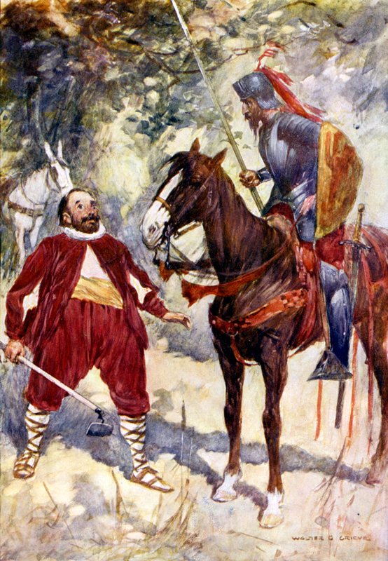 Ilustrace pro Dona Quijota od Walter Grieve