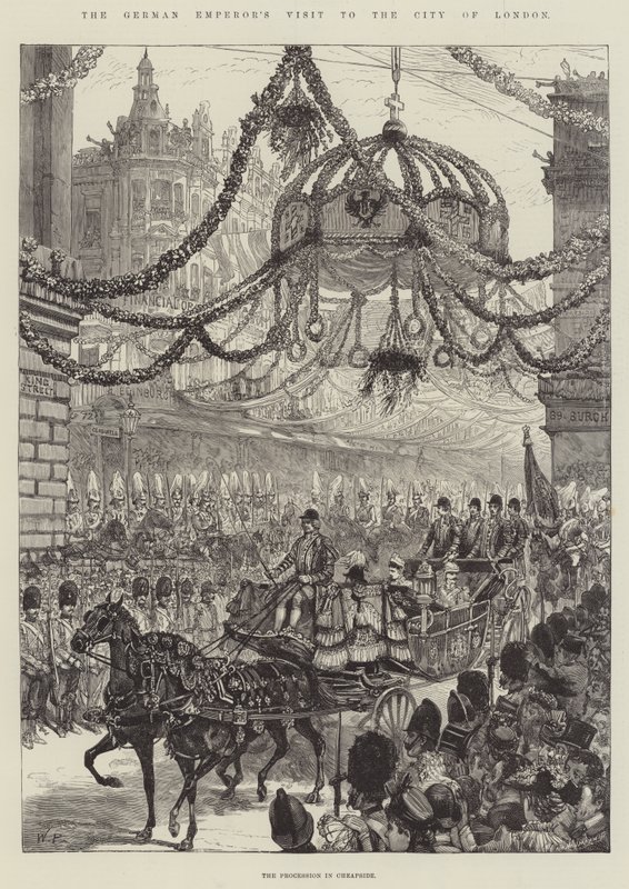 Návštěva německého císaře v City of London od Walter Paget