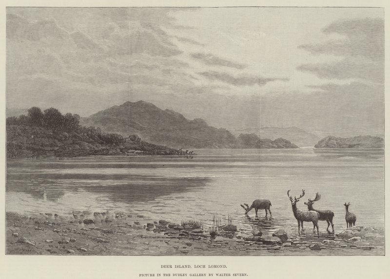 Deer Island, Loch Lomond, Obrázek v Dudley Gallery od Walter Severn