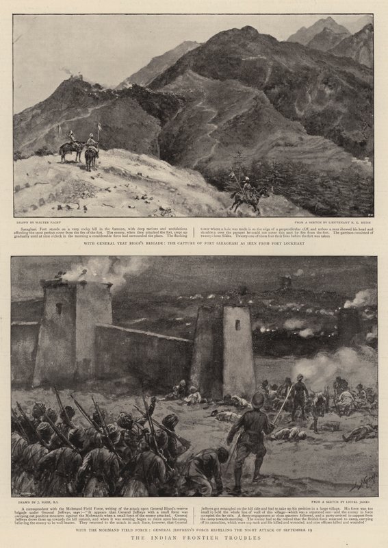 Problémy na indické hranici od Walter Stanley Paget