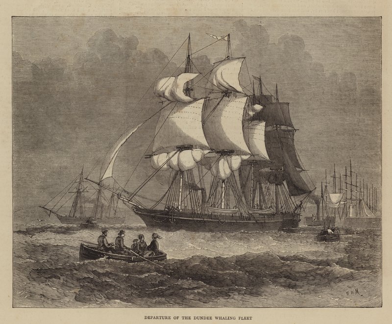 Odjezd velrybářské flotily z Dundee od Walter William May