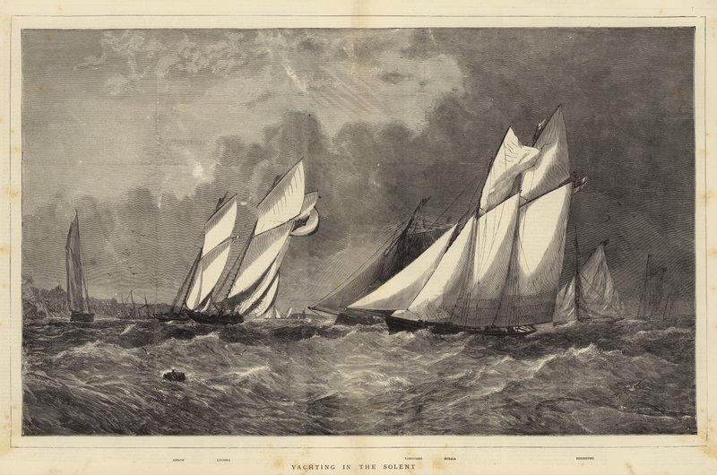 Jachting v Solentu od Walter William May