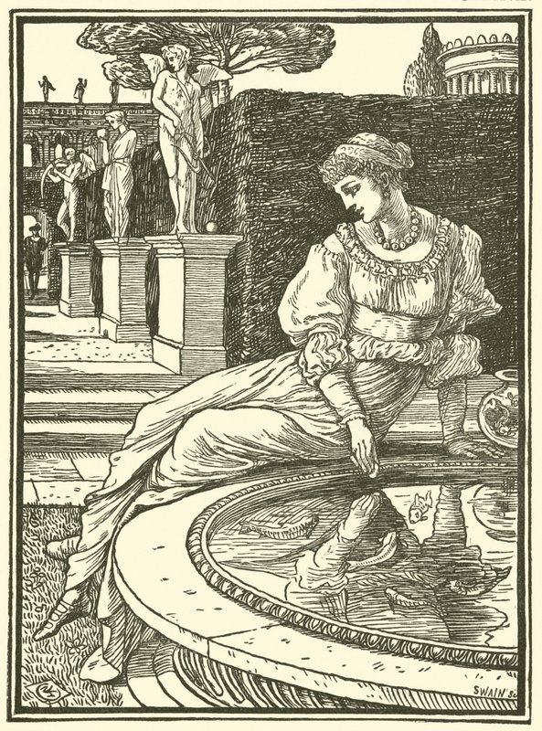 Princezna Fiorimonde (rytina) od Walter (after) Crane