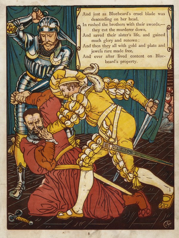 Modrovous (barva lito) od Walter Crane