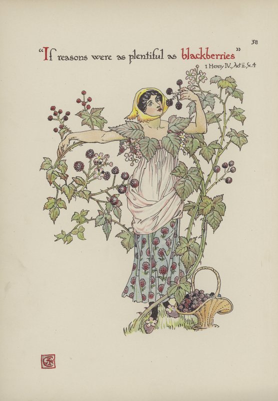 Květiny ze Shakespearovy zahrady od Walter Crane