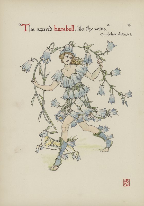 Květiny ze Shakespearovy zahrady od Walter Crane