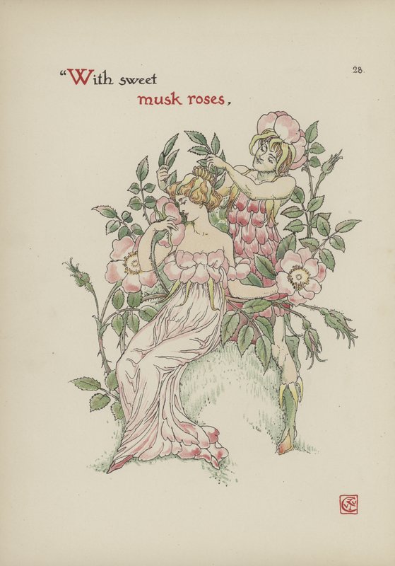 Květiny ze Shakespearovy zahrady od Walter Crane