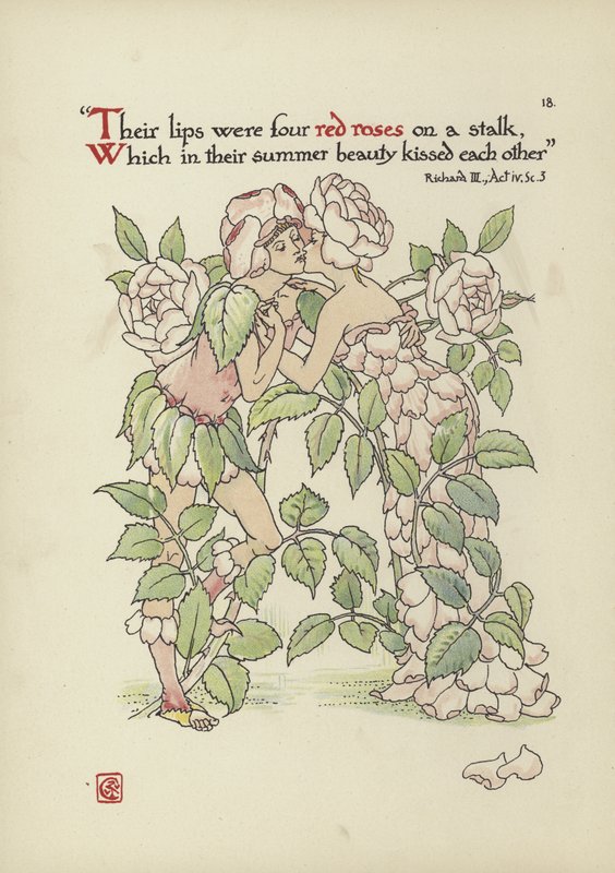 Květiny ze Shakespearovy zahrady od Walter Crane