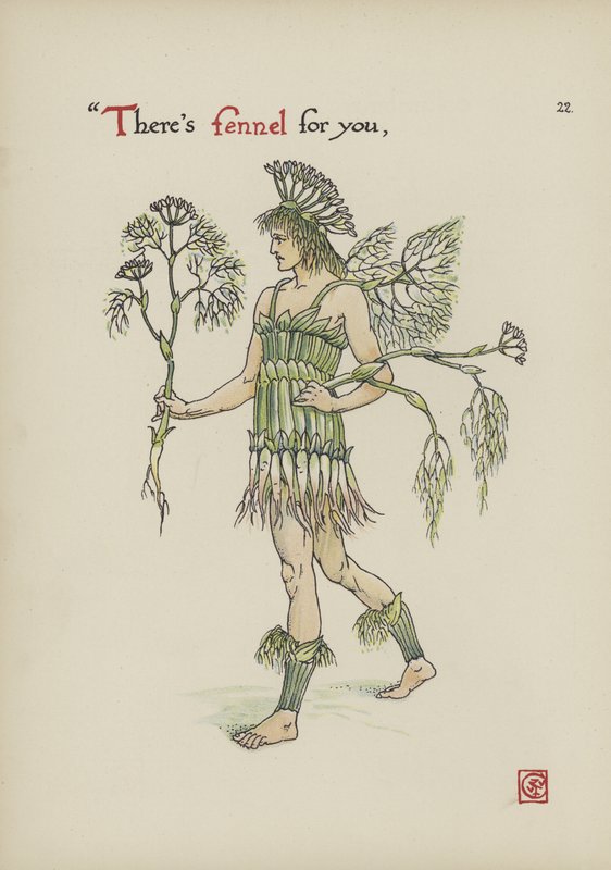 Květiny ze Shakespearovy zahrady od Walter Crane