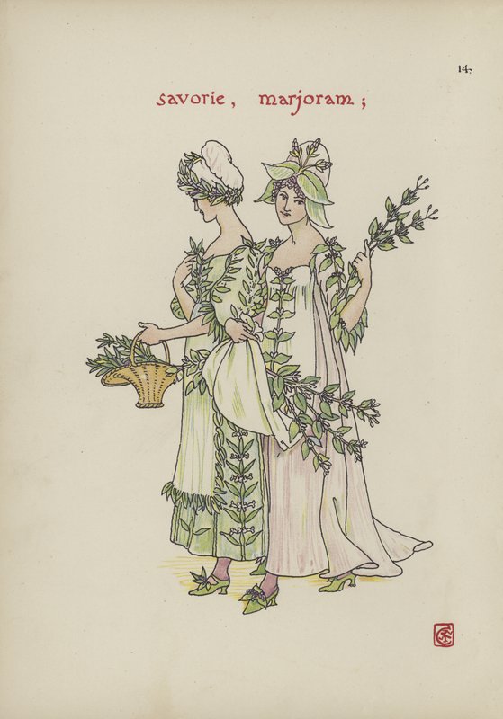 Květiny ze Shakespearovy zahrady od Walter Crane
