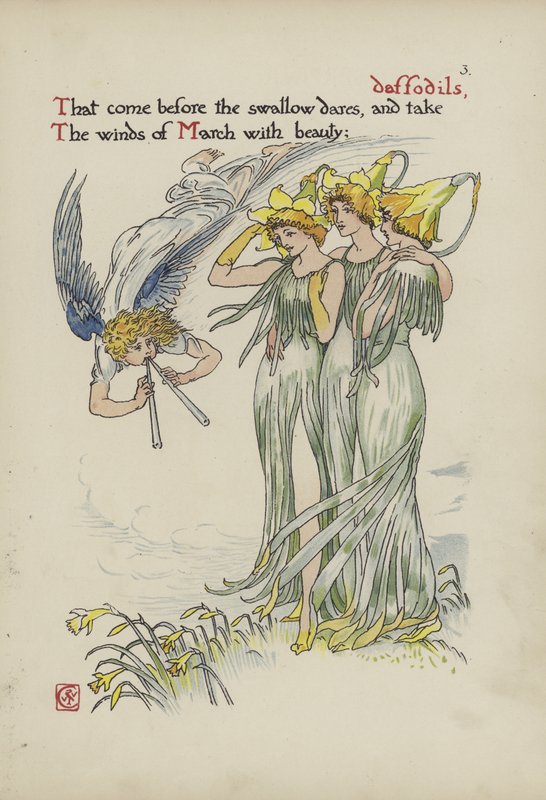 Květiny ze Shakespearovy zahrady od Walter Crane