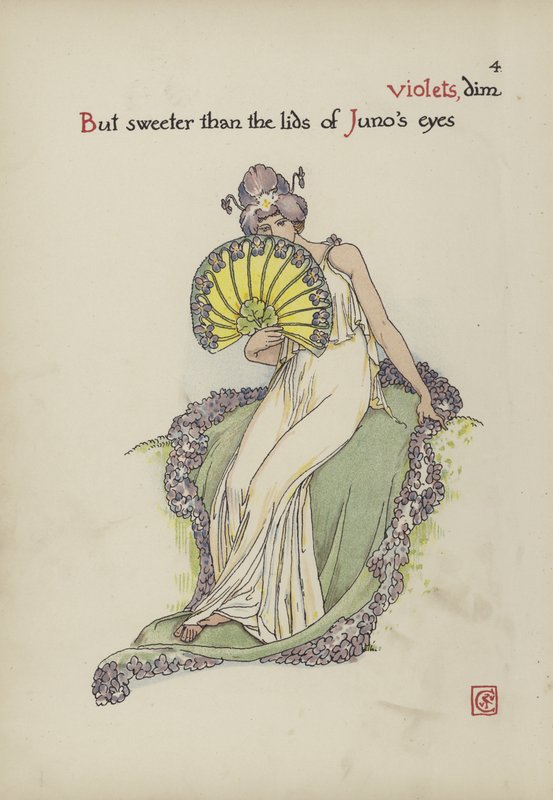 Květiny ze Shakespearovy zahrady od Walter Crane