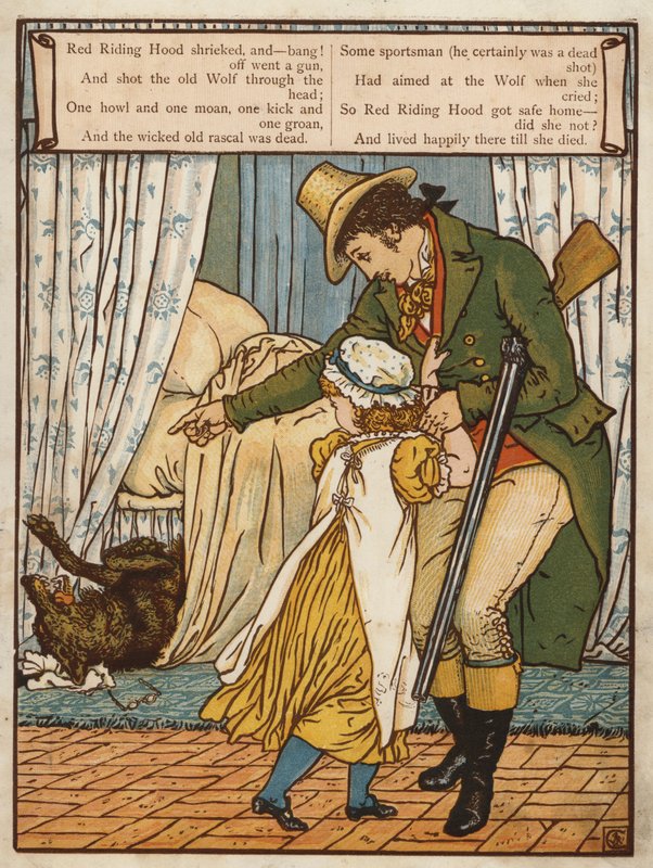 Červená karkulka (barva lito) od Walter Crane