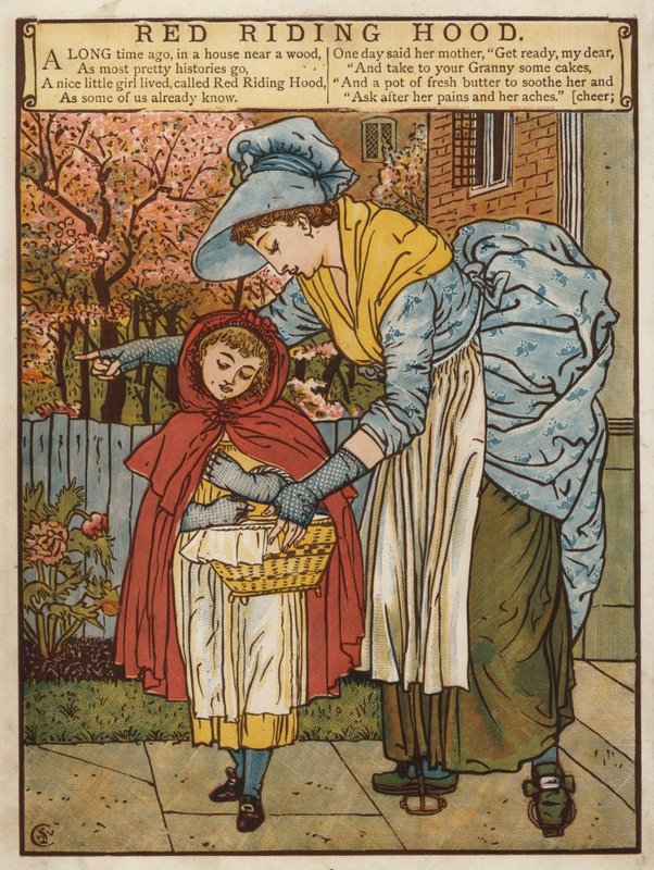 Červená karkulka (barva lito) od Walter Crane