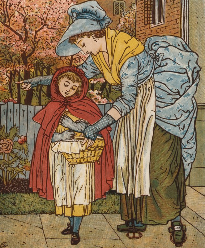 Červená karkulka (barva lito) od Walter Crane