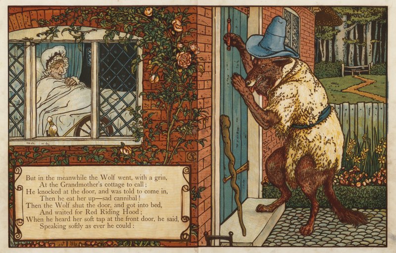 Červená karkulka (barva lito) od Walter Crane