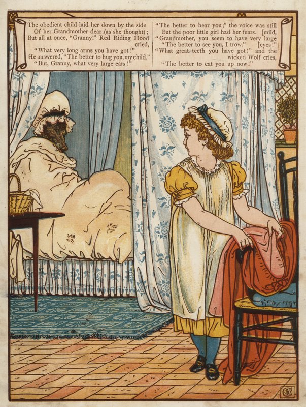 Červená karkulka (barva lito) od Walter Crane