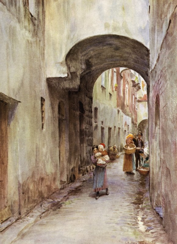 Lane, Noli, Itálie od Walter Frederick Roofe Tyndale