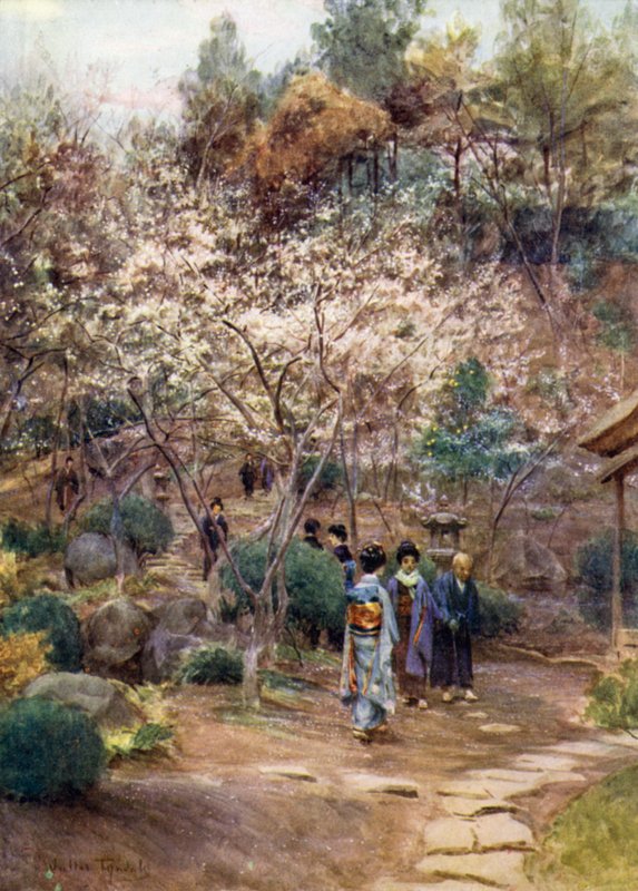 Švestky v Atami od Walter Frederick Roofe Tyndale