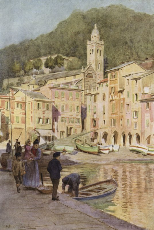 Portofino, Itálie (barva litho) od Walter Frederick Roofe Tyndale